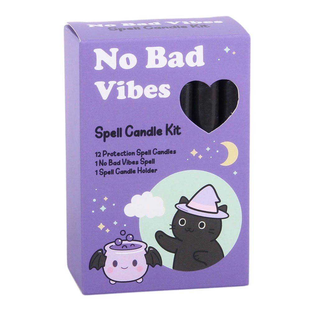 No Bad Vibes Spell Candle Kit – Verpackung Frontansicht