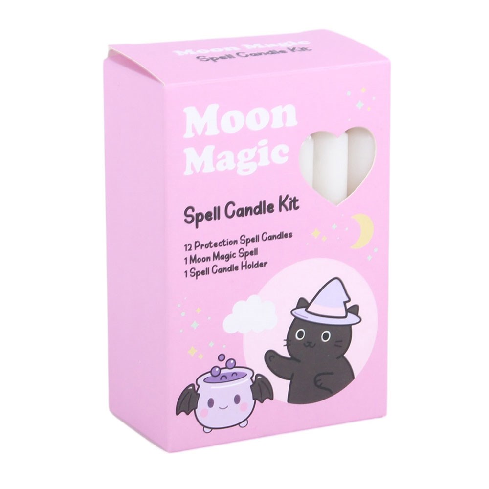 Moon Magic Spell Candle Kit – Verpackung Frontansicht rosa