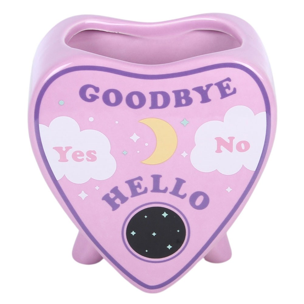 Ouija Planchette Vase violett – Lifestyle mit Trockenblumen