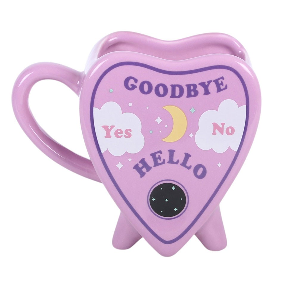 Ouija Planchette Tasse violett – Seitenansicht links