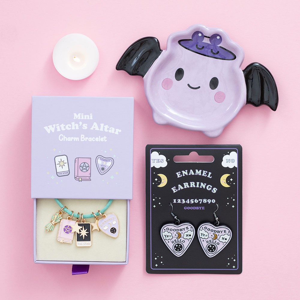 Kawaii Witch Cauldron Trinket Dish – Lifestyle mit Schmuck und Ohrringen