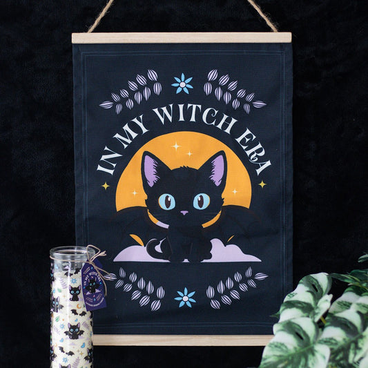 Gothic Wandbehang Rolle "My witch Era Bat" Bat Cat