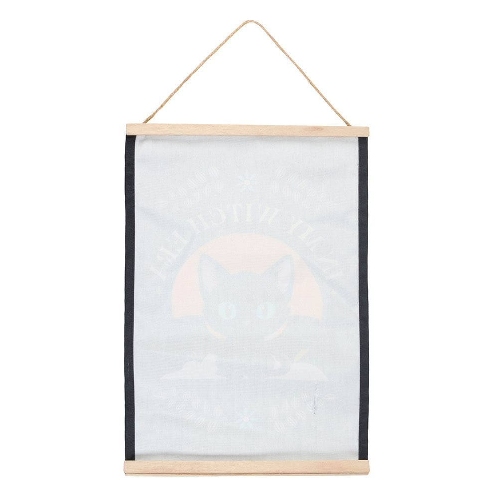 Gothic Wandbehang Rolle "My witch Era Bat" Bat Cat