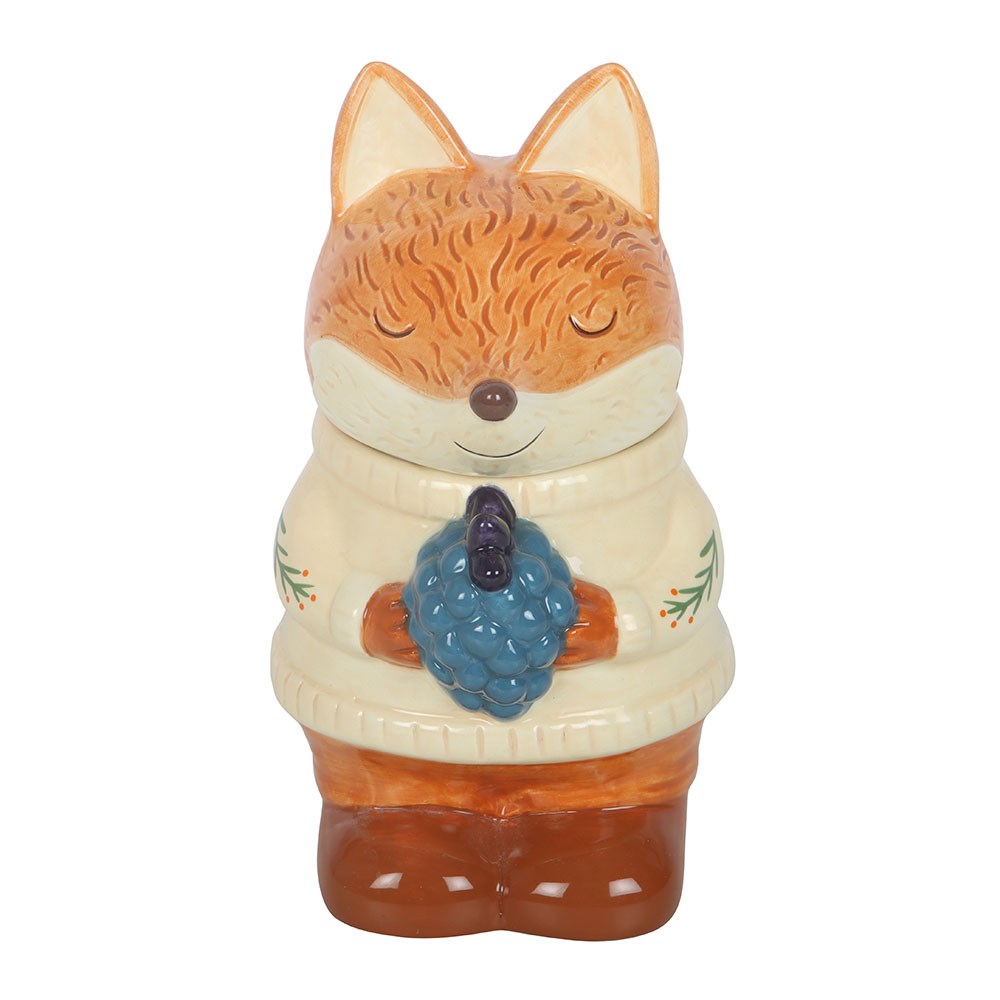 Süße Keramik Duftlampe Fuchs mit Deckel – Felix Fox