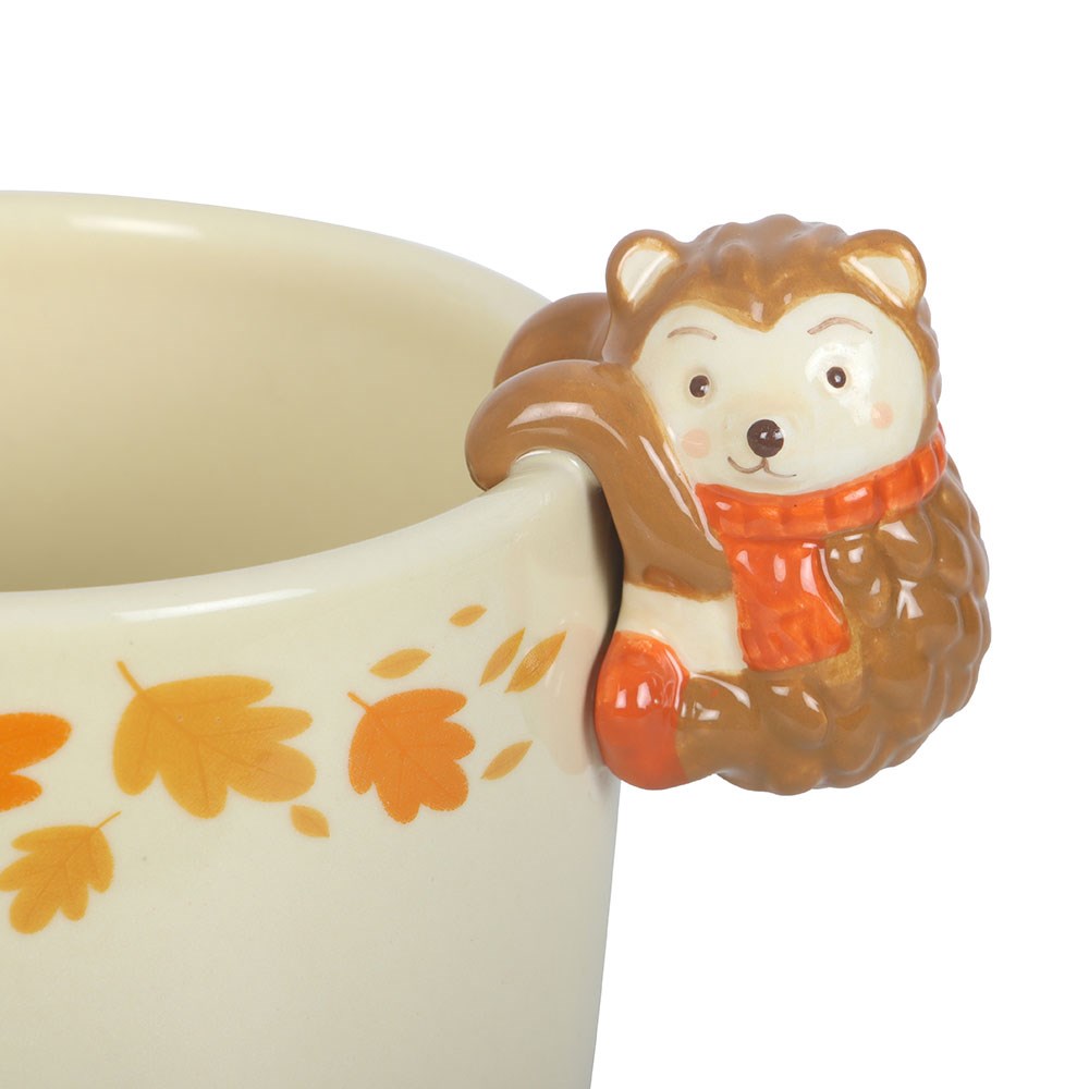 Süßer herbstlicher Igel Pflanzentopf Übertopf vintage