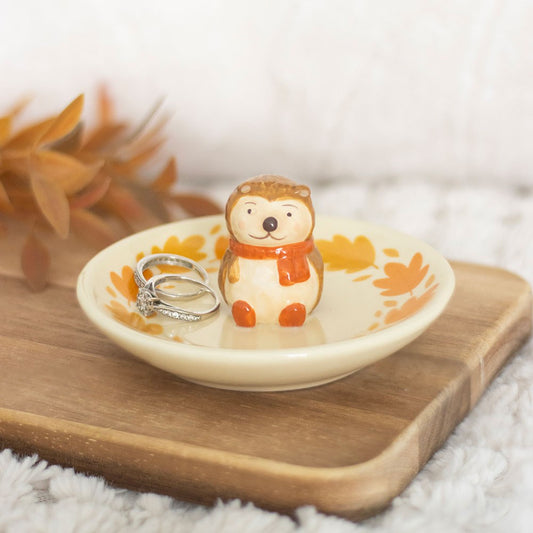 Süße Igel Schmuckschale Herbst Deko vintage