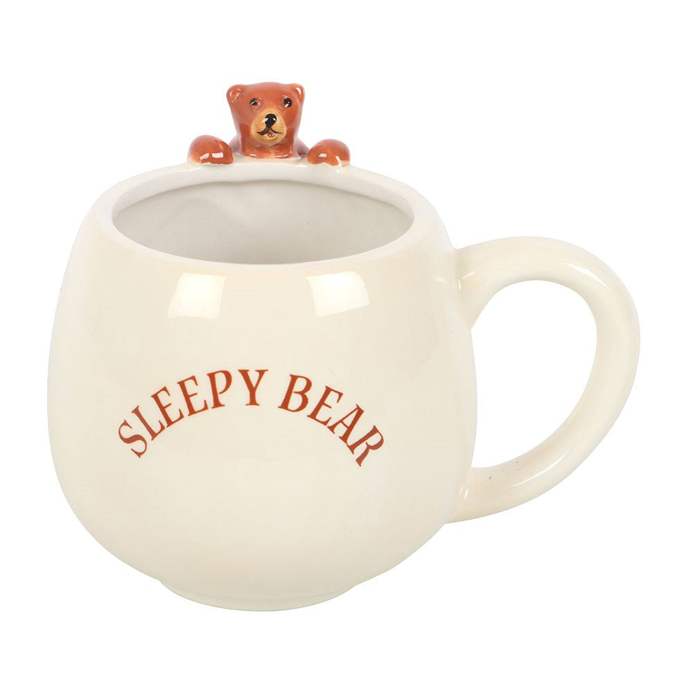 3D Becher "Sleepy Bär" Tasse Natur