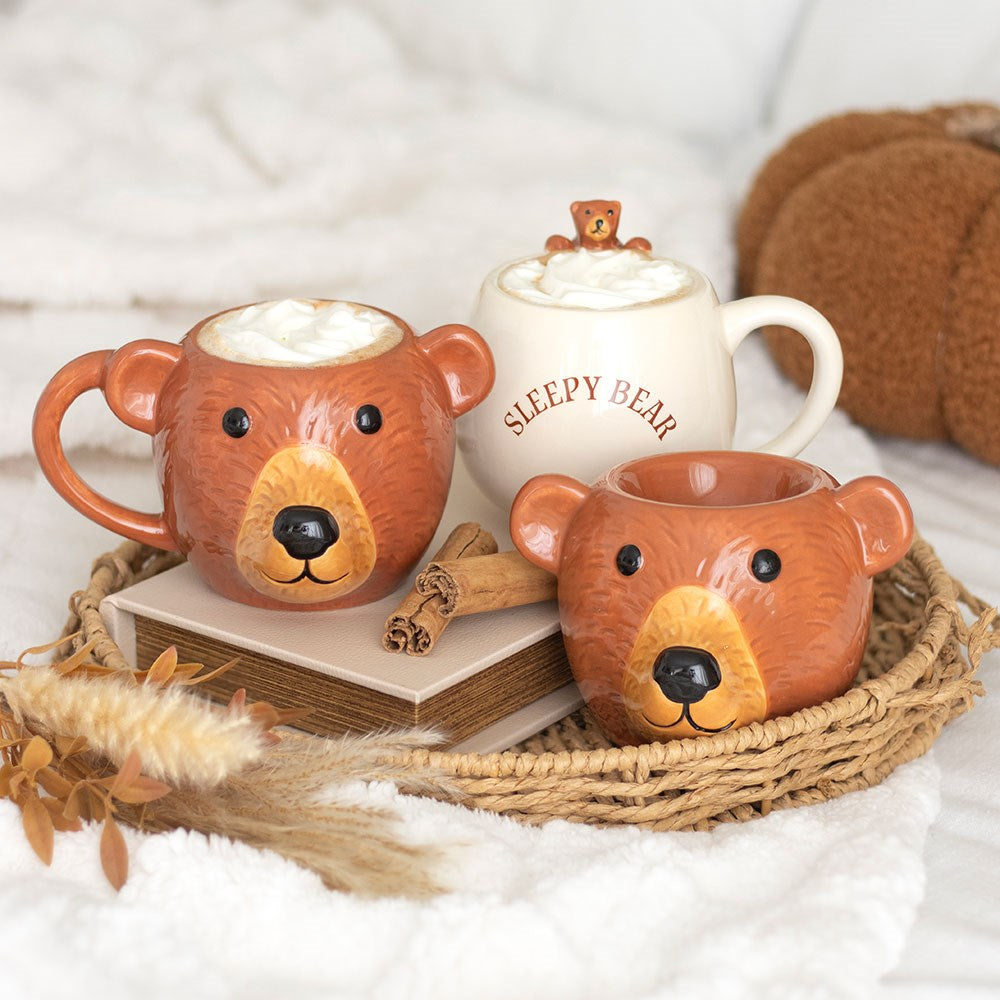 3D Becher "Sleepy Bär" Tasse Natur