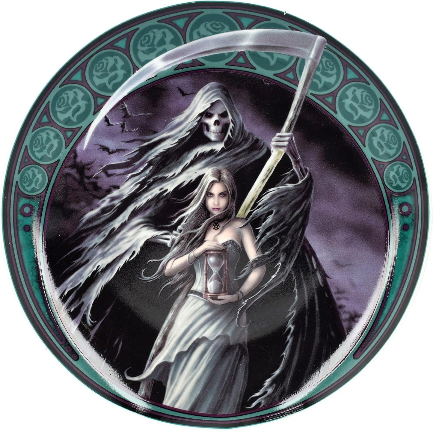 Dekoteller Set Anne Stokes 4 Stück "Dance with Dead" 18 cm