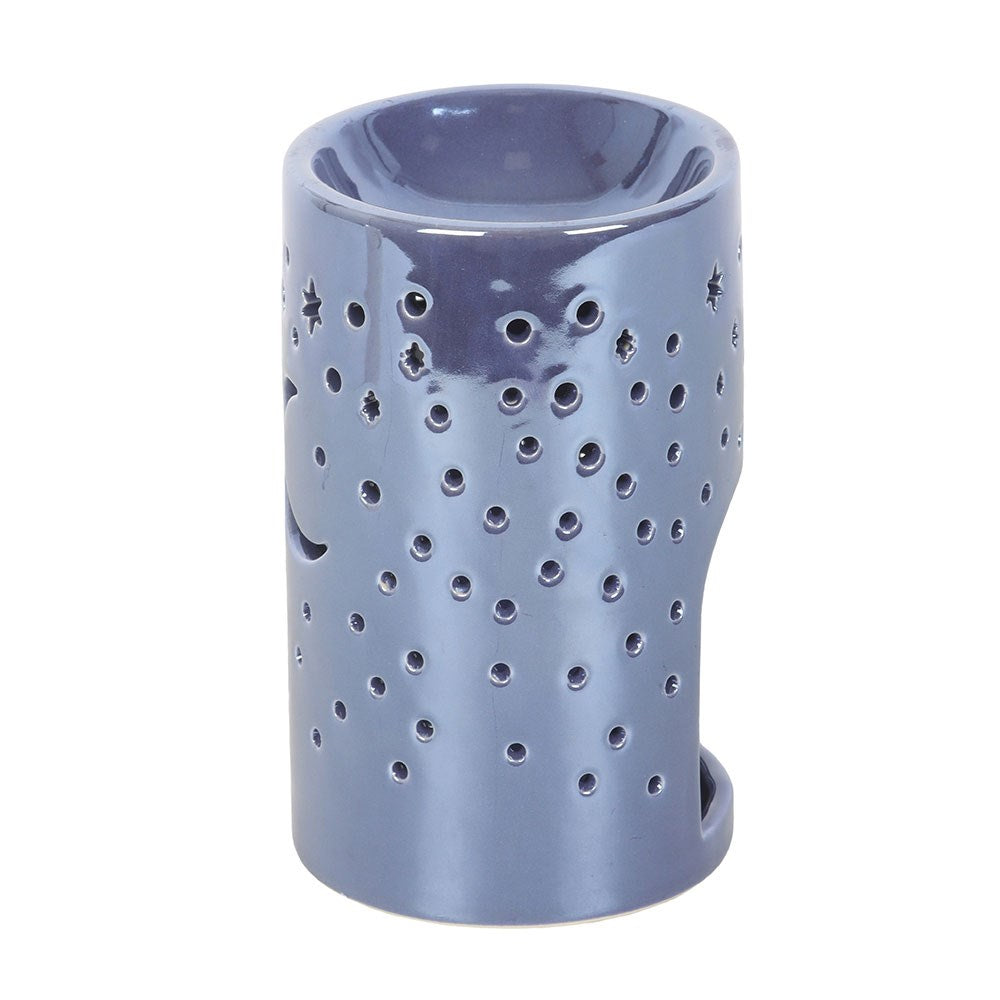 Iridescent Moon Duftlampe - Keramik Aromalampe Lila
