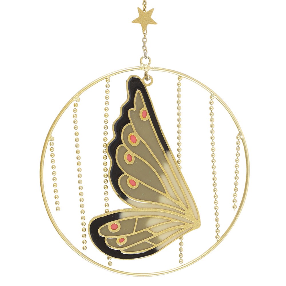 Fairy Folklore Schmetterling Wandhänger gold – Detailansicht Schmetterling