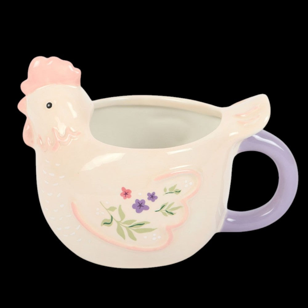 Süße Landhaus Osterdeko Tasse Becher Henne 3D Ostern 250 ml