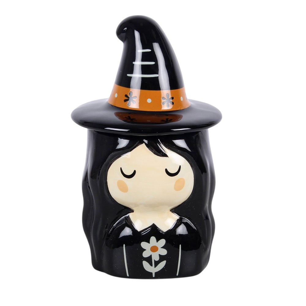 Halloween vintage Duftlampe "Kleine Hexe "Frightful Folk Witch"