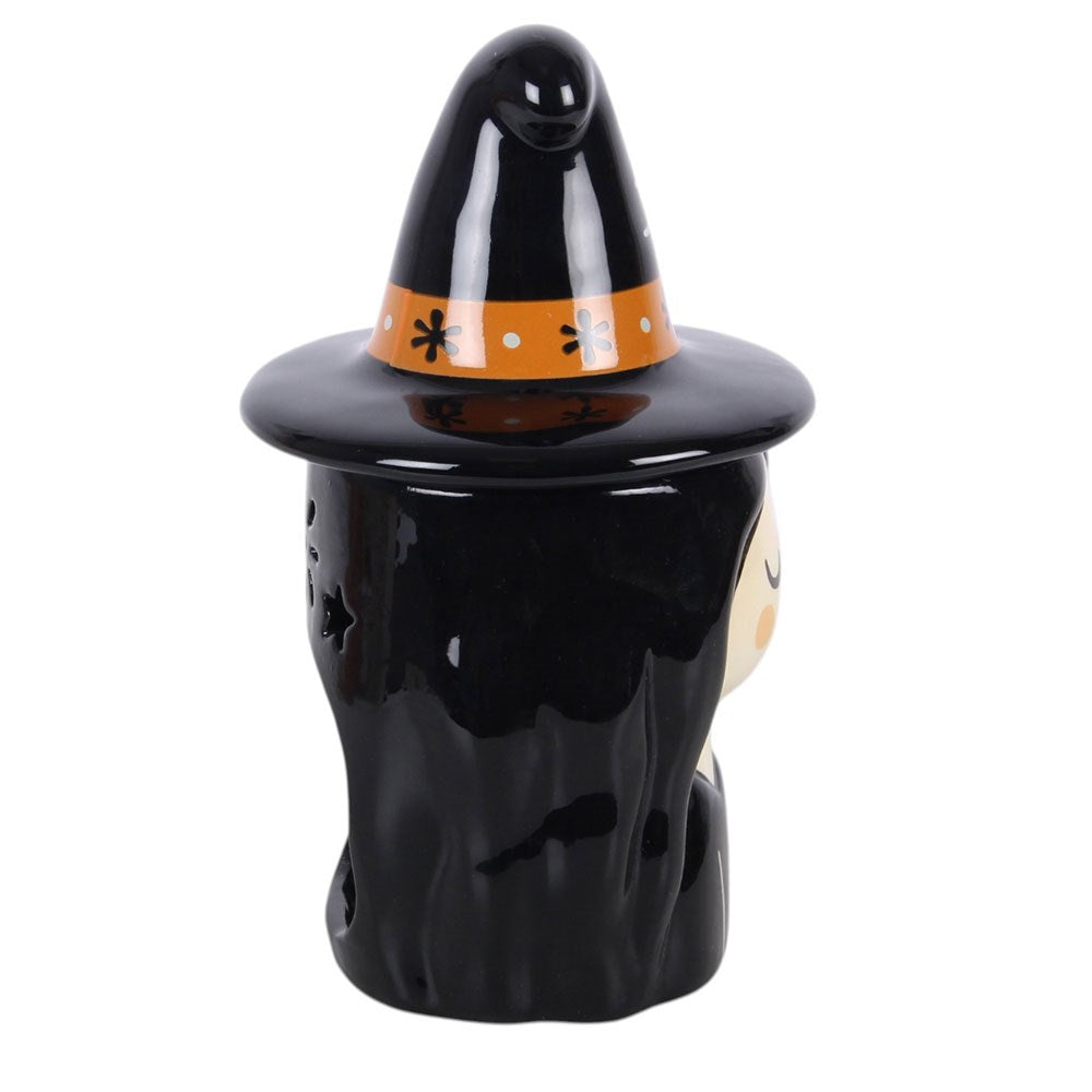 Halloween vintage Duftlampe "Kleine Hexe "Frightful Folk Witch"