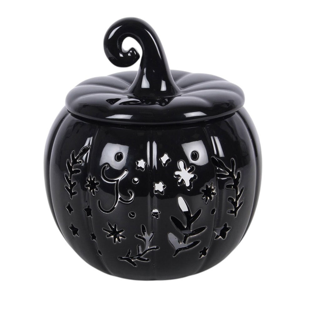 Pumpkin Halloween Duftlampe Kürbis schwarz vintage Style