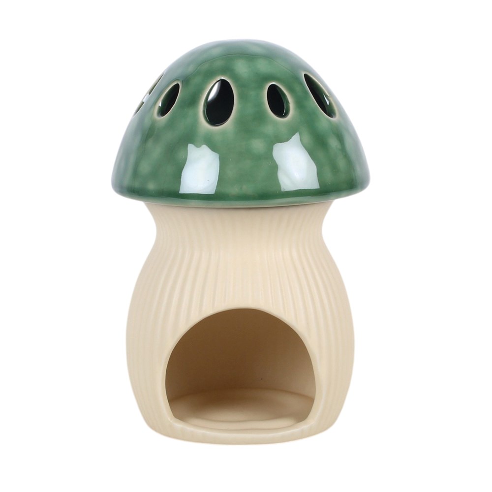 Mushroom Ceramic Oil Burner – Lifestyle mit Kerze