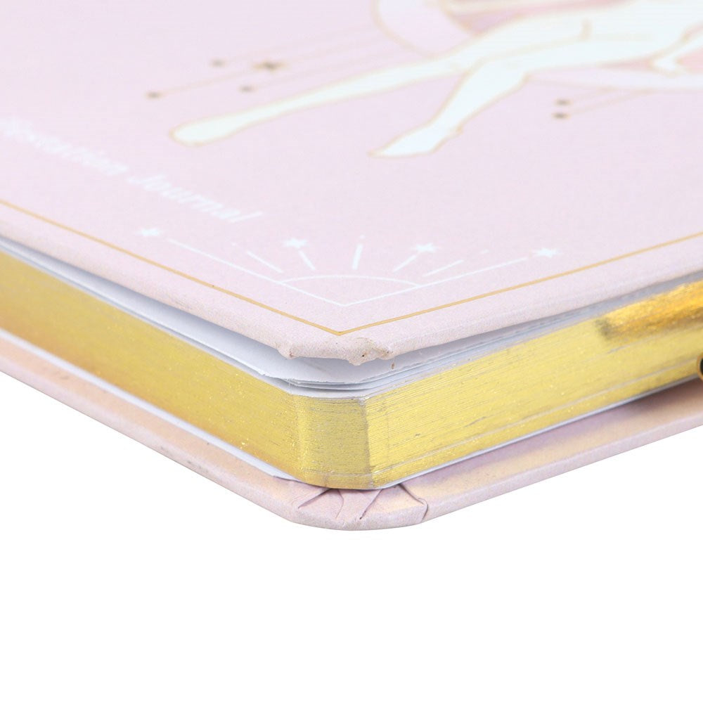Goddess Tagebuch Notizbuch mit Rosenquarz-Kristallstift A4