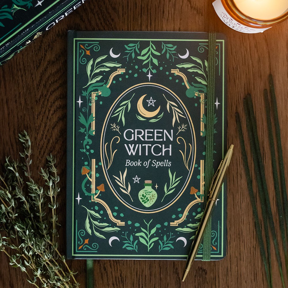 Hexen Tagebuch „Green Witch“ A5-Notizbuch