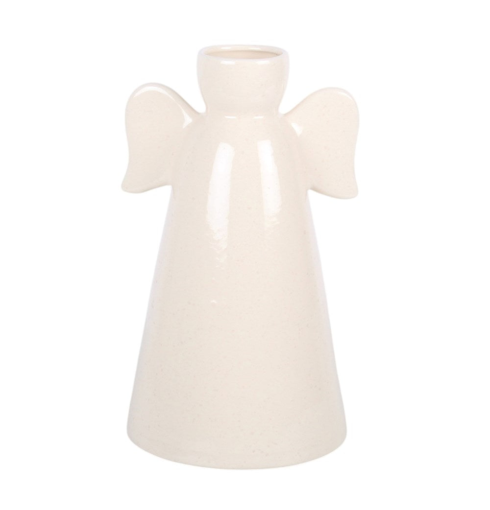 Keramik Engel Vase – Rückansicht