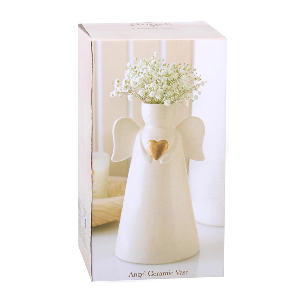 Keramik Engel Vase – Seitenansicht