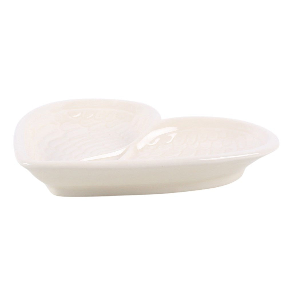 Keramik Herz Schmuckschale Angel Wings Rueckseite