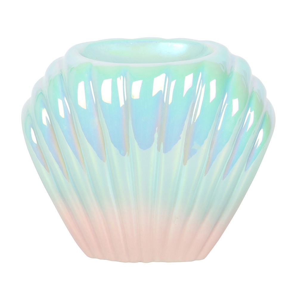 Romantisch schimmerde  Muschel als Ölbrenner Duftlampe vintage Stil