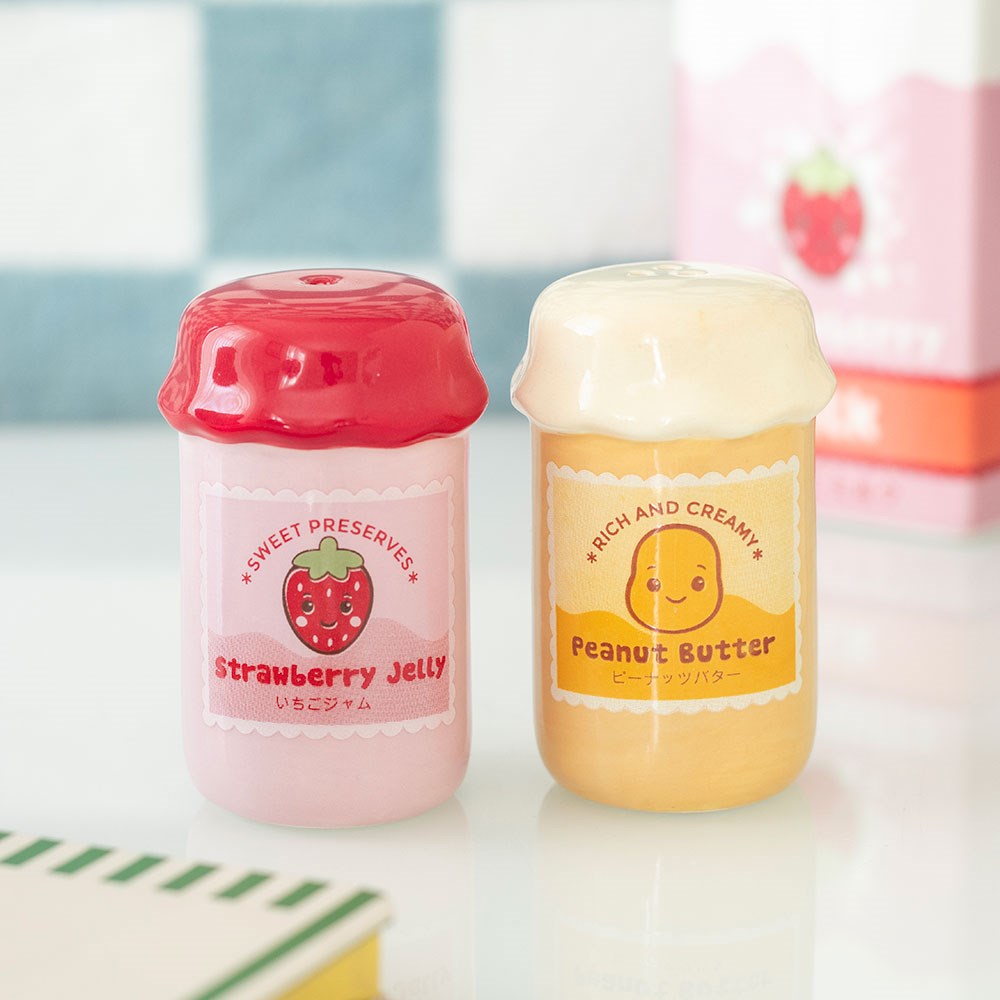 Peanut Butter and Jelly Salz- und Pfefferstreuer Set Kawaii