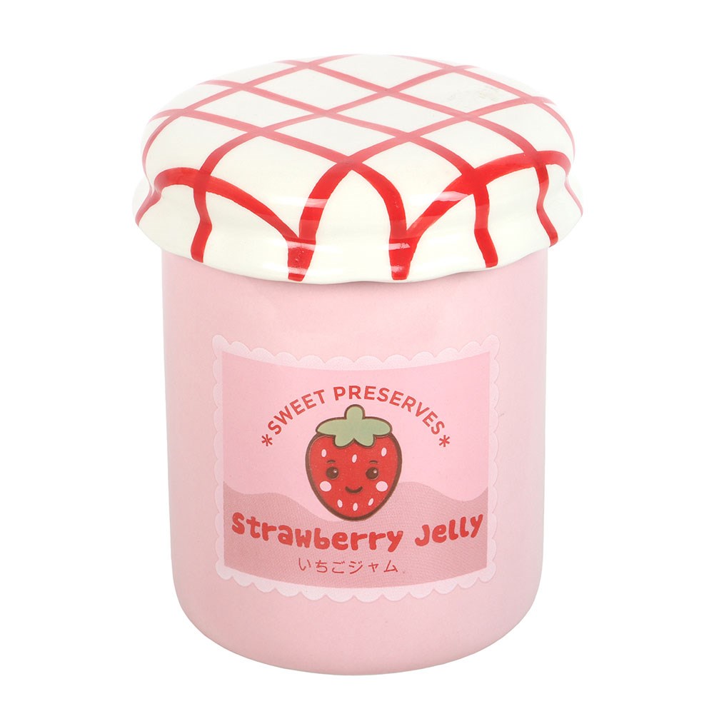 Strawberry Jelly Jar Duftlampe - Kawaii Keramik Aromalampe Rosa
