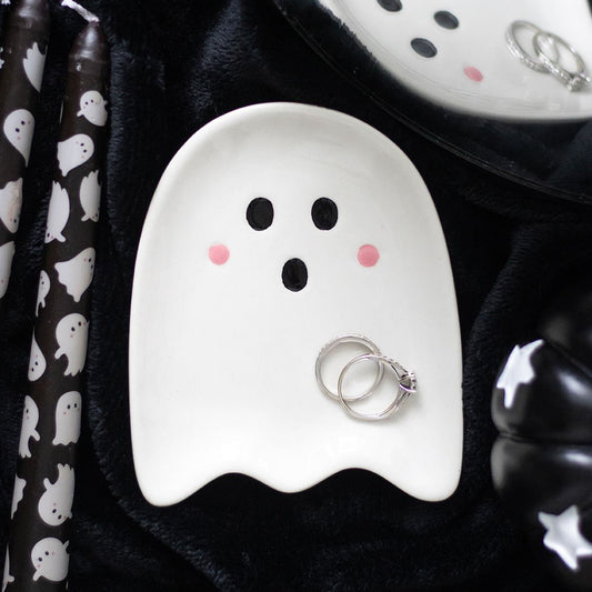 Süße Schmuckschale kleiner Geist Halloween