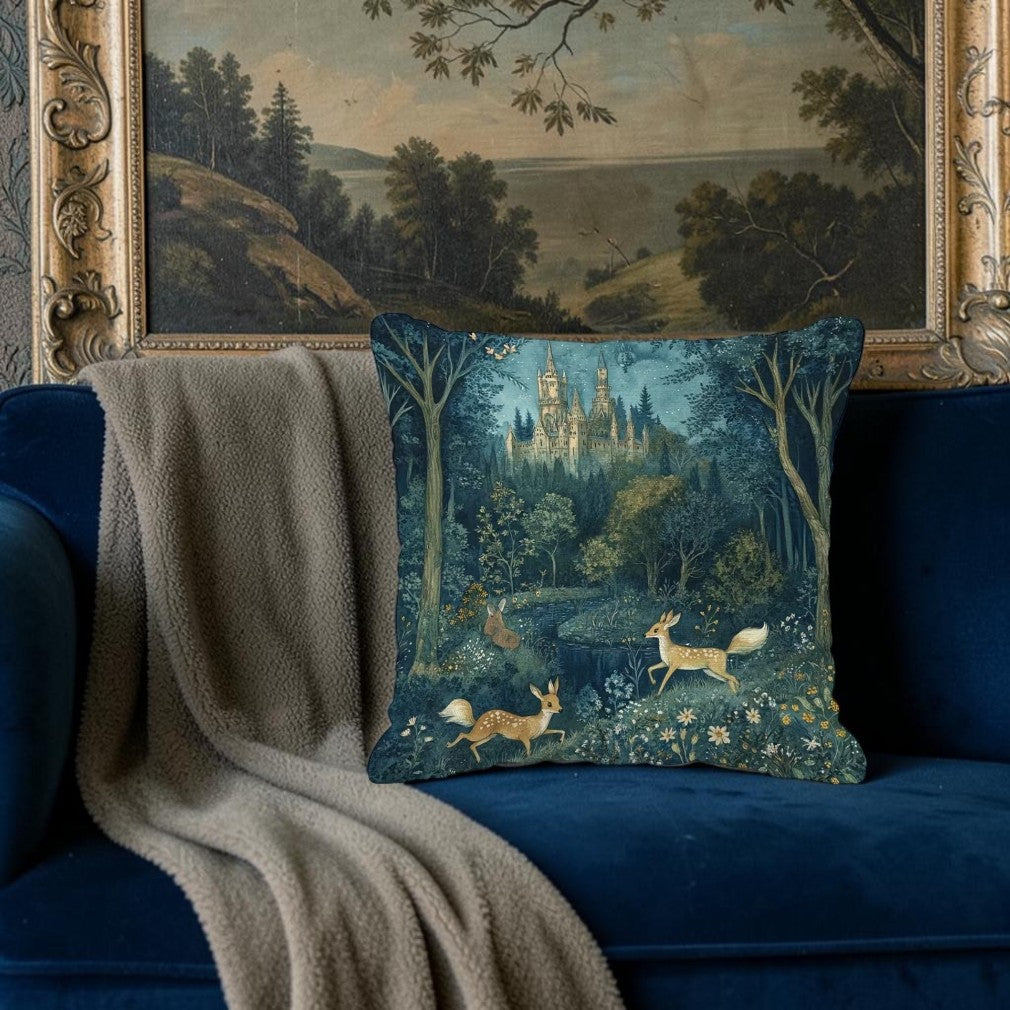 Dekokissen Zauberwald Schloss – Lifestyle Vintage Holzkommode