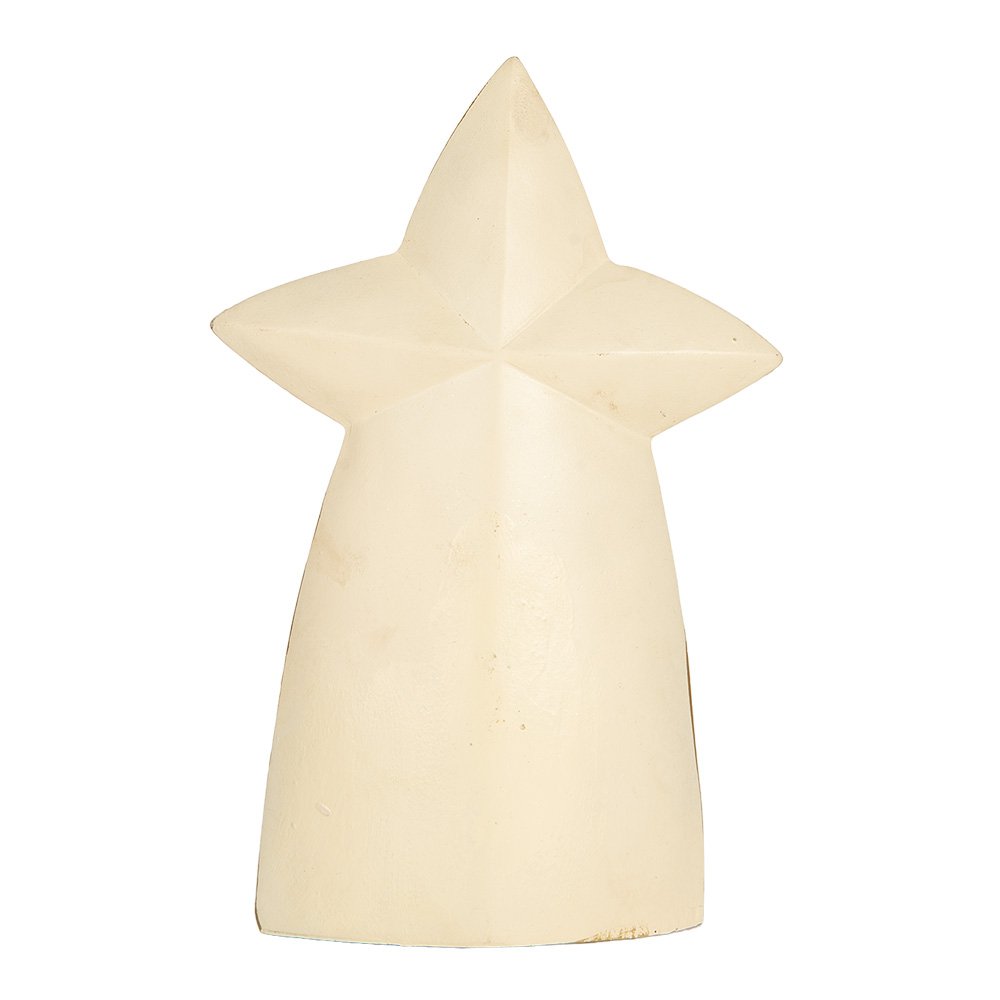 Weihnachtsdekoration Krippe in gold mit Stern 21 cm