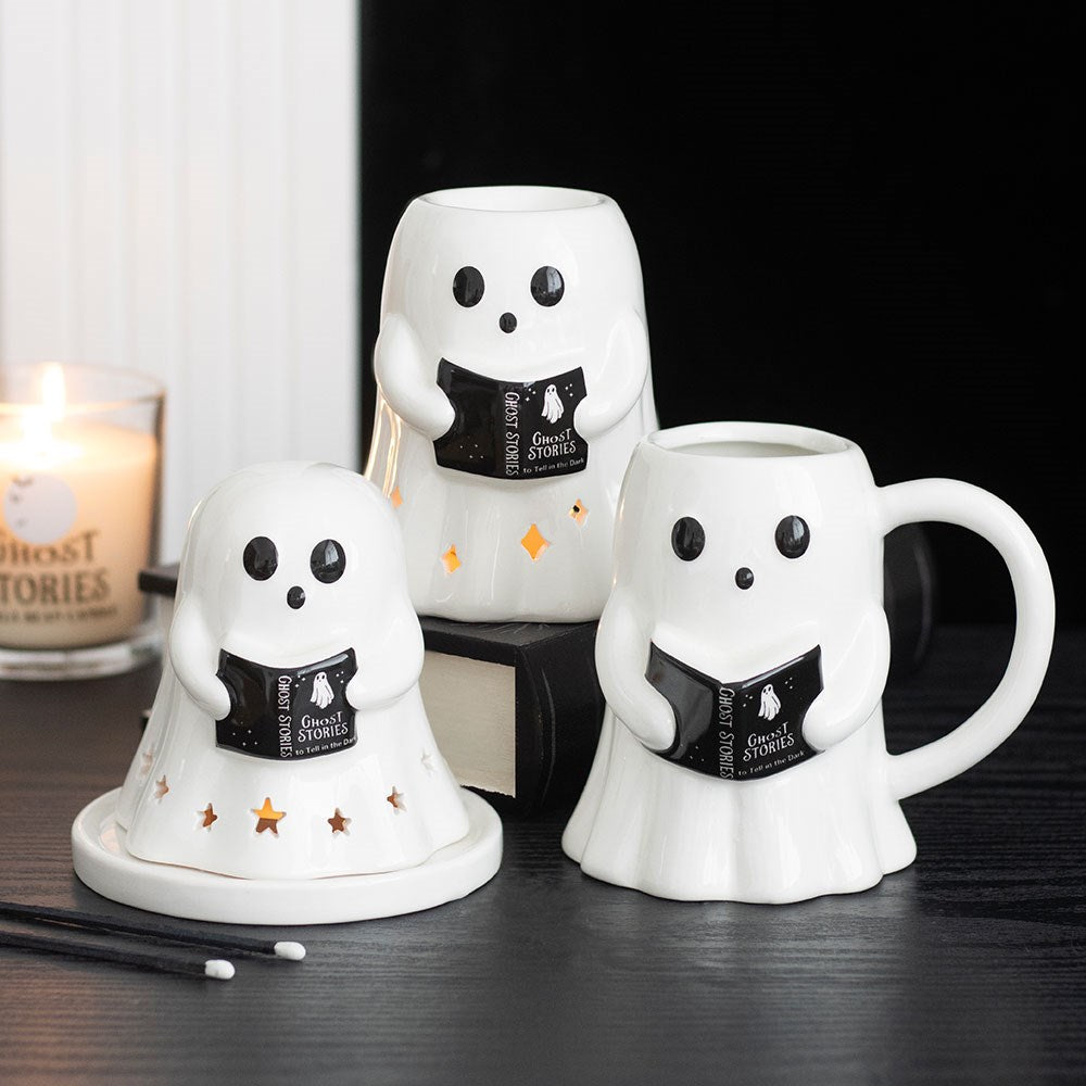 Ghost Stories Keramik Duftlampe – Geist mit Buch Halloween