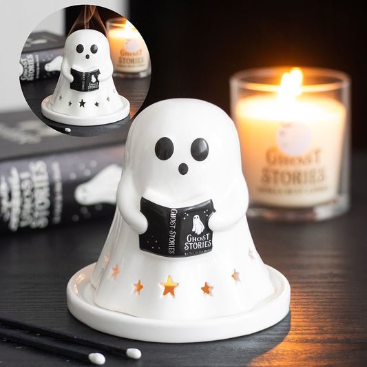 Ghost Stories Keramik Geist Teelicht- & Räucherkegelhalter Halloween