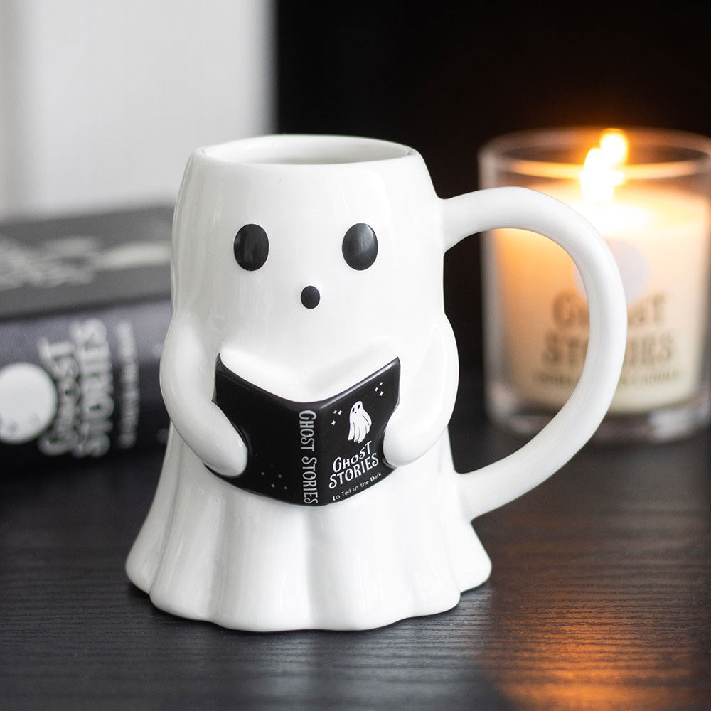 Ghost Stories Keramiktasse – Geist mit Buch Halloween Mug