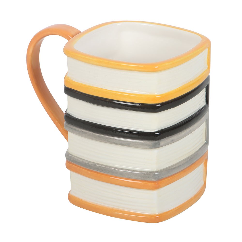 The Haunted Library 3D Tasse – Gestapelte Bücher Halloween Mug