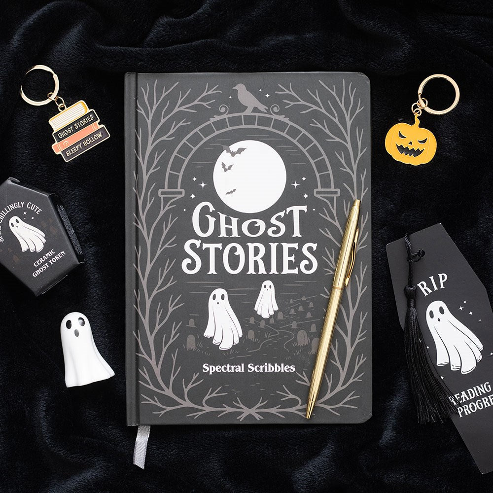 Ghost Stories Notizbuch – Spectral Scribbles - Halloween Geschenkidee