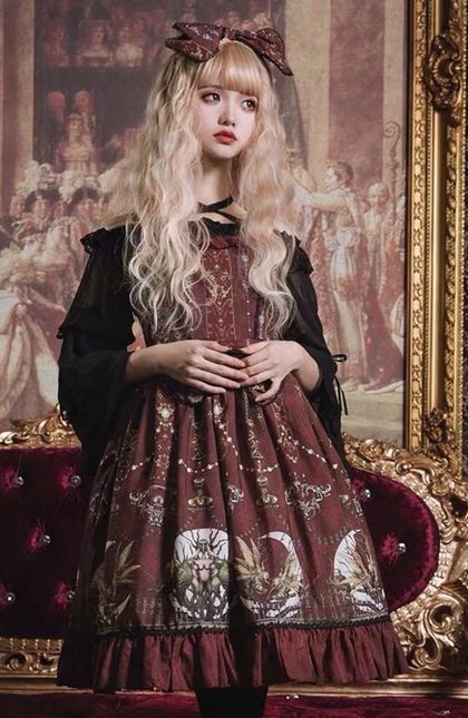 Gothic Lolita Kleid vintage Look "Altar of the moon"