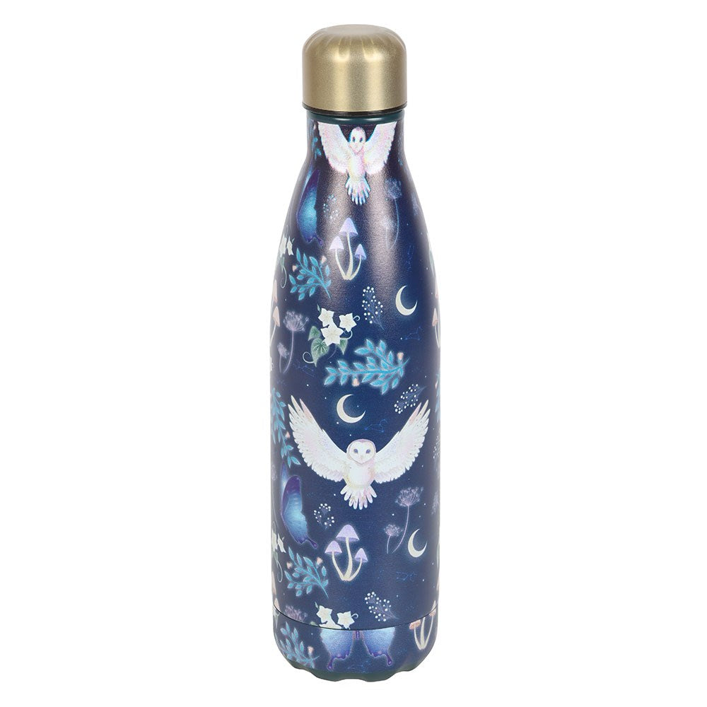 Night Flight Trinkflasche - Mystische Eule 500ml -Thermosflasche Fantasy