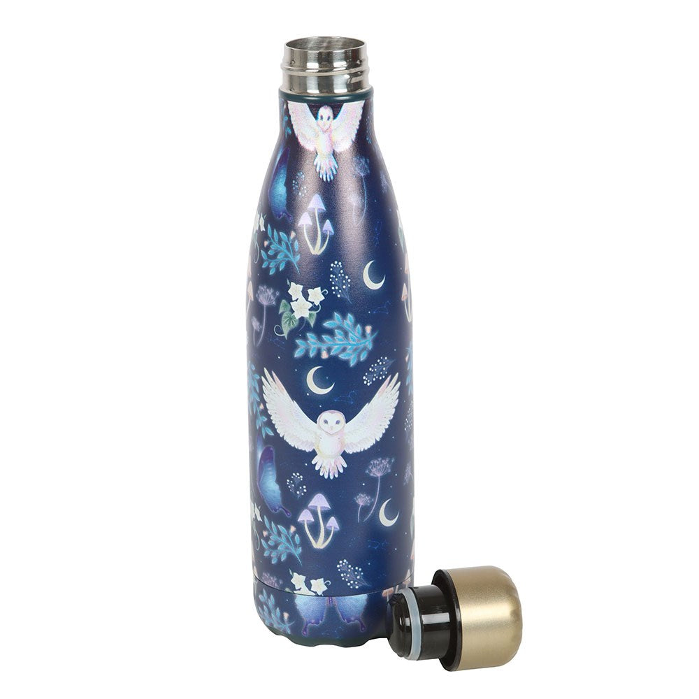 Night Flight Trinkflasche - Mystische Eule 500ml -Thermosflasche Fantasy