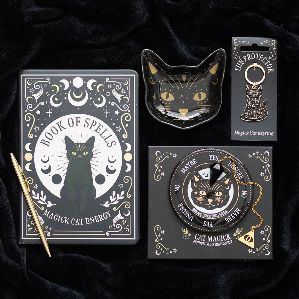 Black Cat Magick Keramik-Schmuckschale Gothic Deko