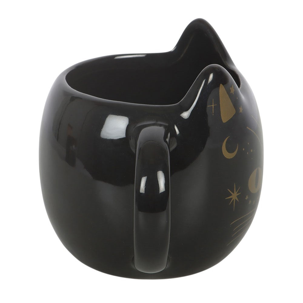 Schwarze Gothic Katzen 3D Tasse
