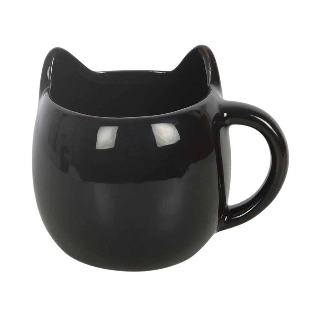 Schwarze Gothic Katzen 3D Tasse