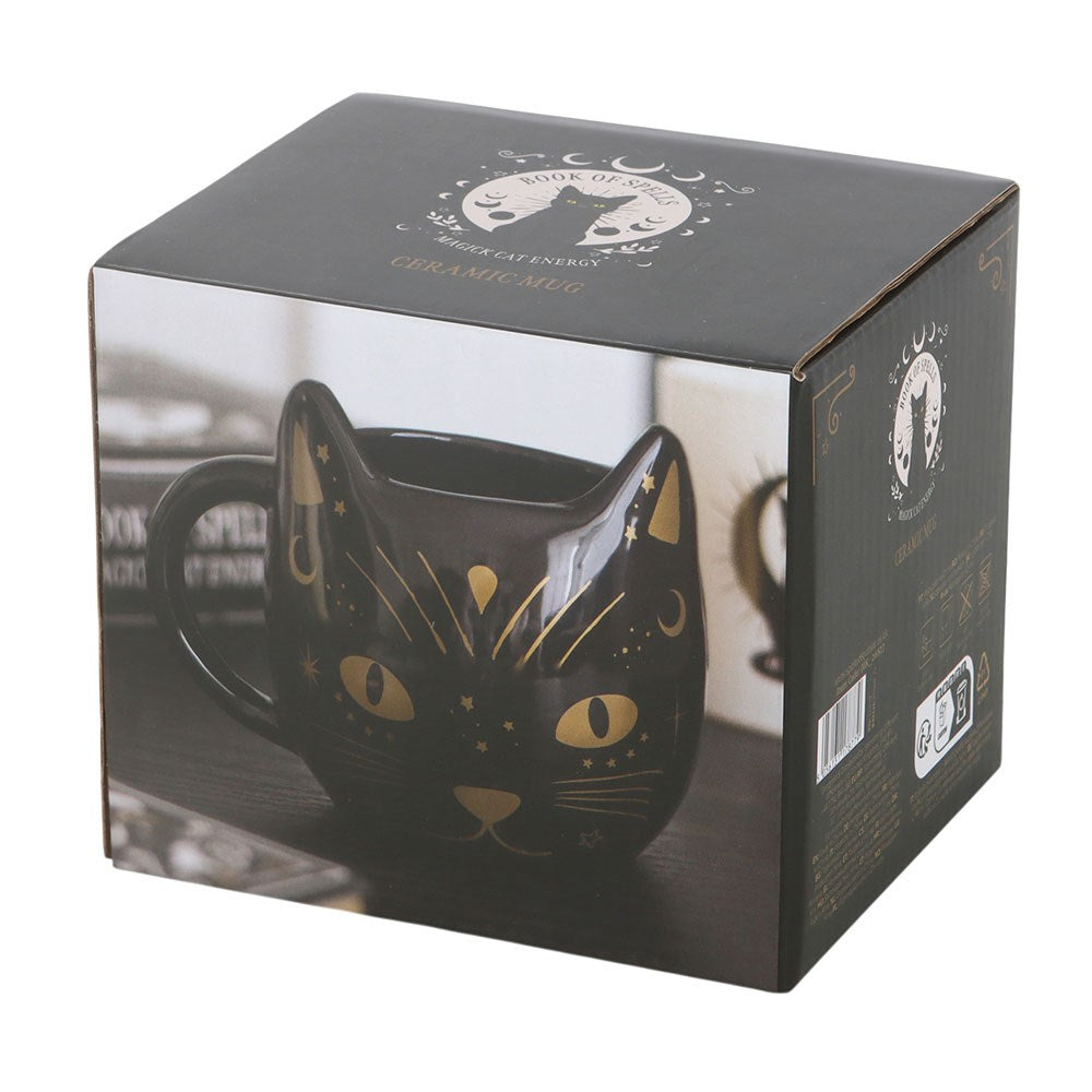 Schwarze Gothic Katzen 3D Tasse