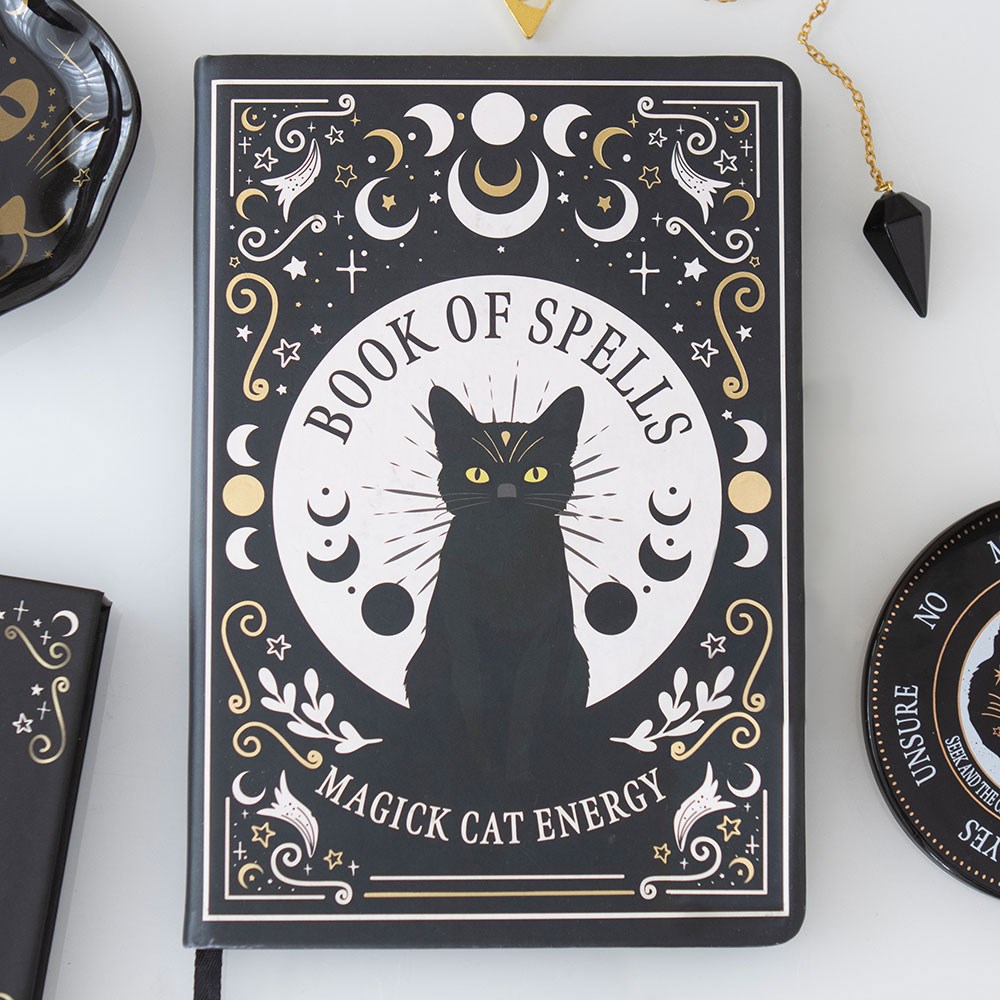 Book of Spells Notizbuch – Magick Cat Energy
