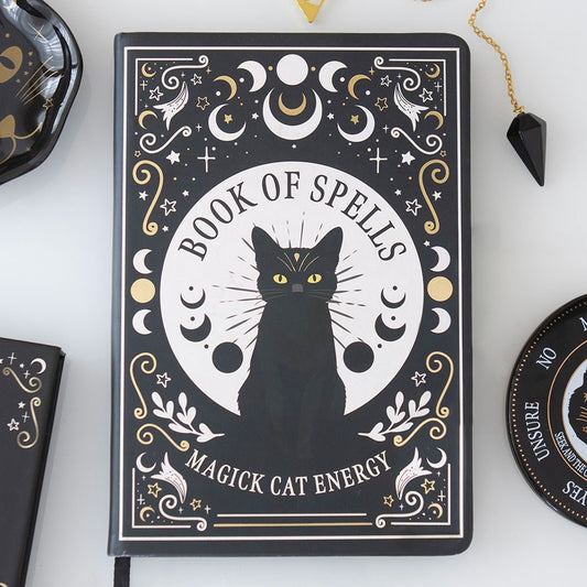 Book of Spells Notizbuch – Magick Cat Energy