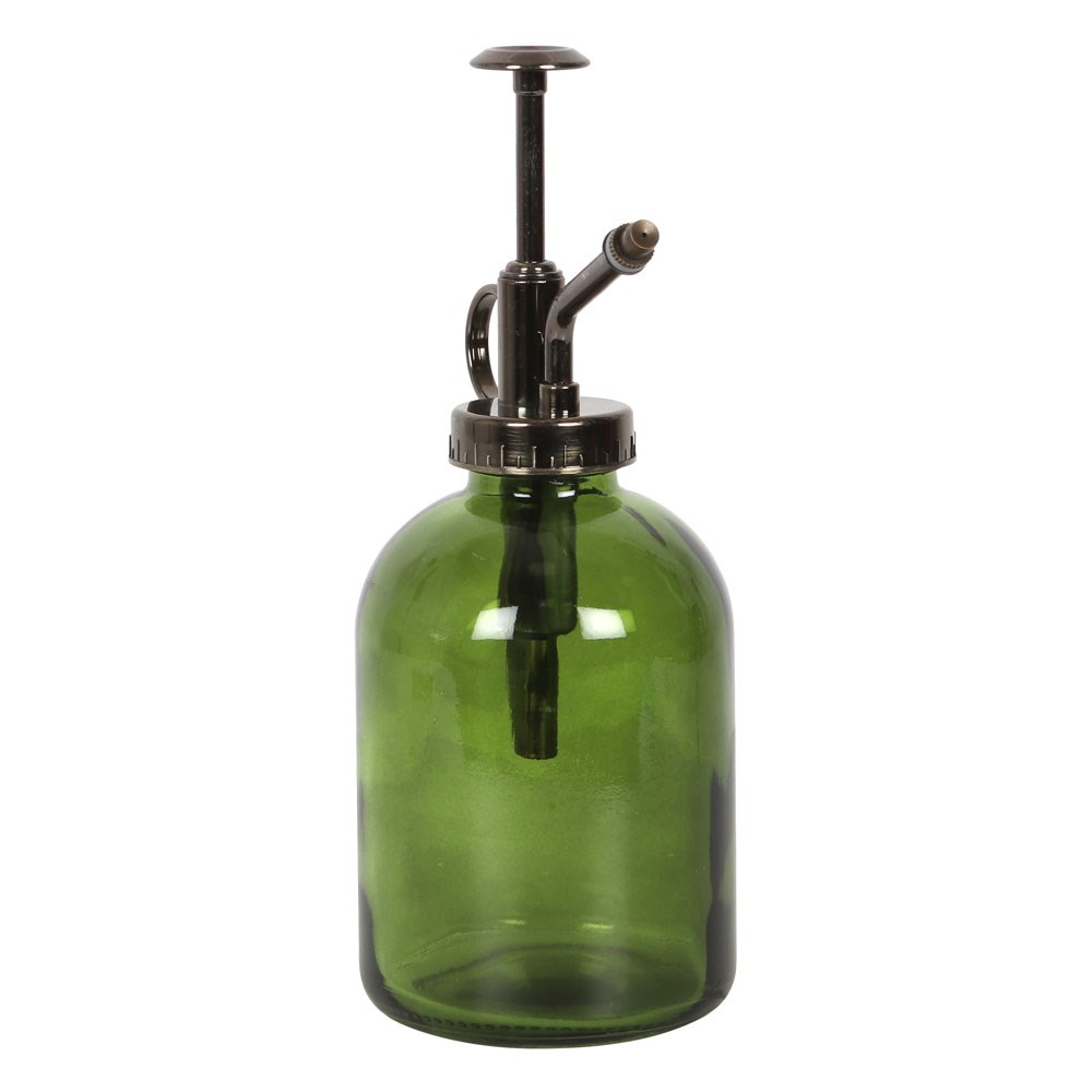Vintage Pflanzensprüher Glas Grün - Garten