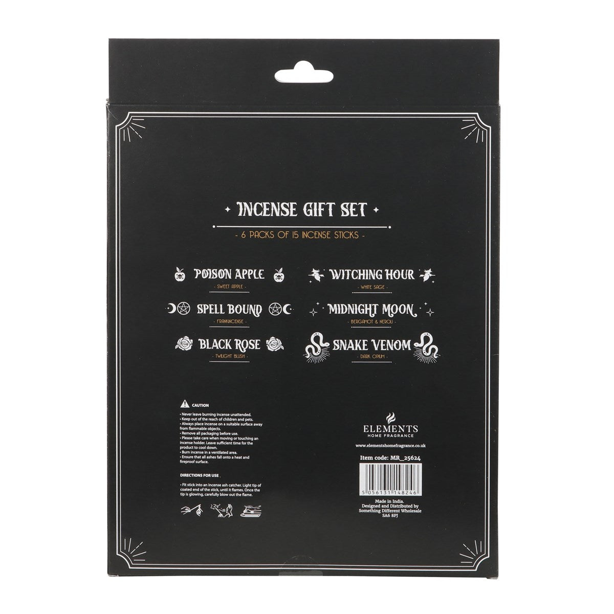 Gothic Ritual Räucherstäbchen Geschenkset "Midnight" 6 Pack.