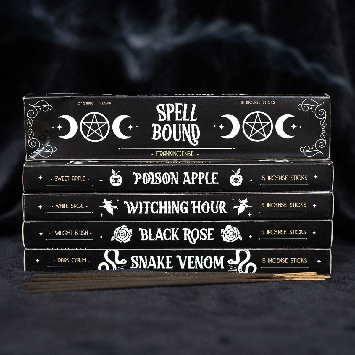 Gothic Ritual Räucherstäbchen Geschenkset "Midnight" 6 Pack.