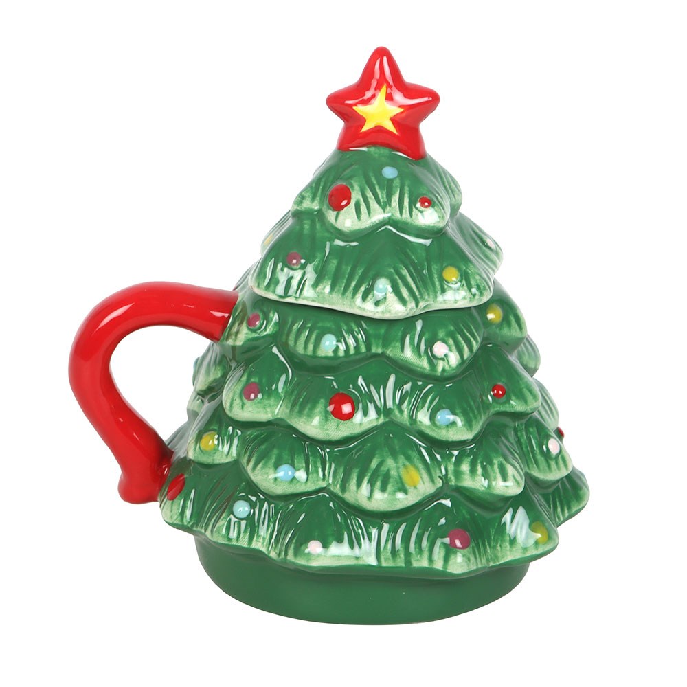 Nostalgische Tasse in 3D als Weihnachtsbaum
