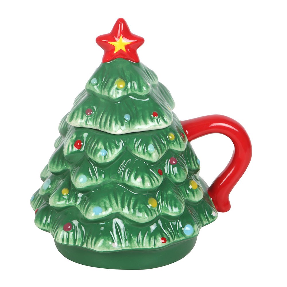 Nostalgische Tasse in 3D als Weihnachtsbaum
